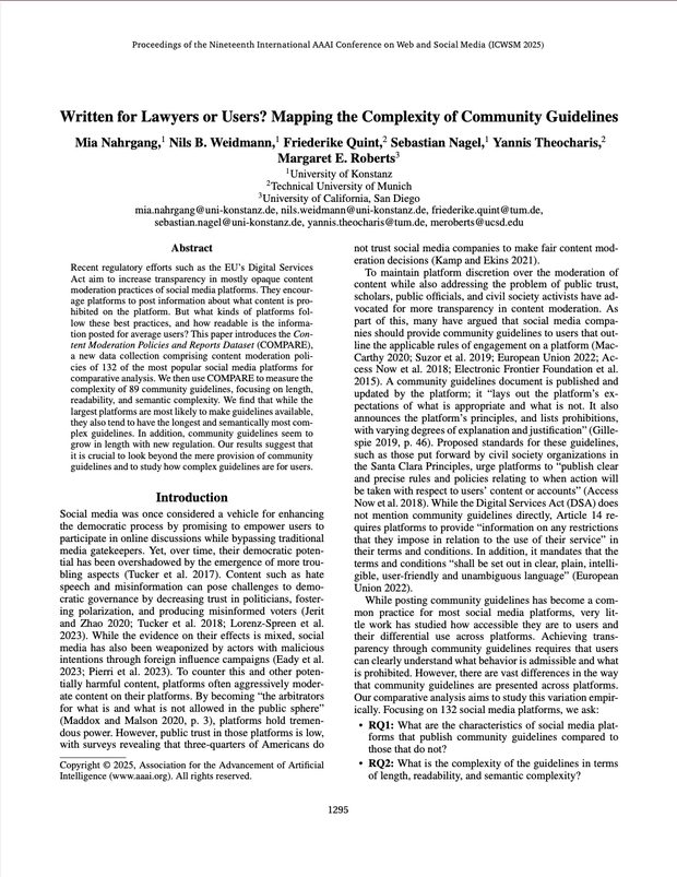 Cover of the ICWSM proceedings paper